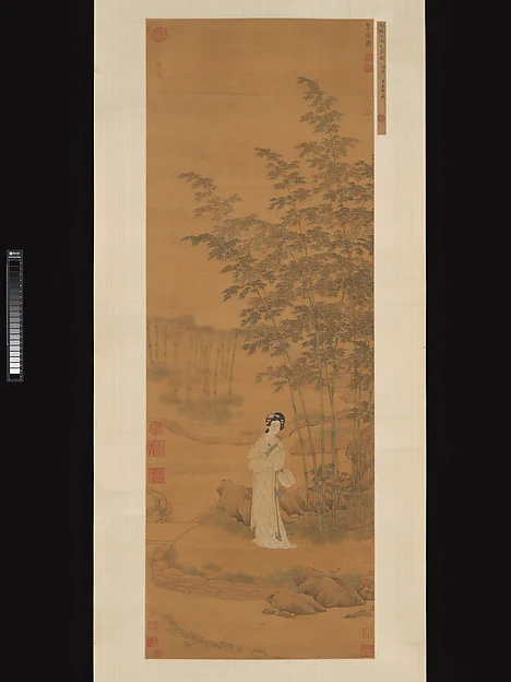 Lady in a bamboo grove