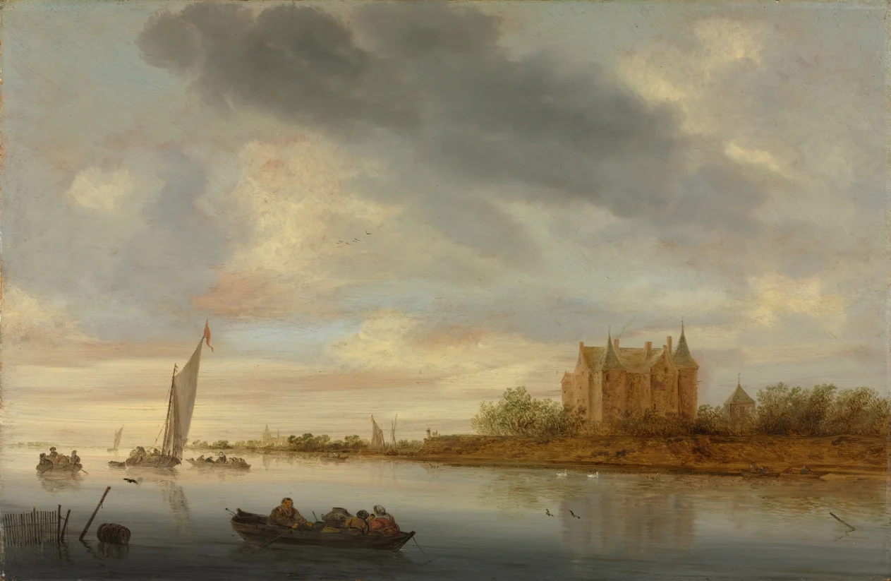 Castle on a River — Salomon van Ruysdael (Dutch, 1602–1670)