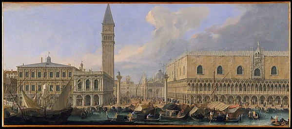 The Molo, Venice, from the Bacino di San Marco — Luca Carlevaris
