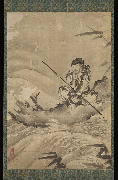 The Chinese Explorer Zhang Qian on a Raft — Maejima Sōyū