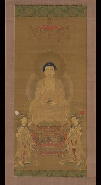 Triad of the Medicine Master Buddha Yakushi (Bhaisajya Buddha) — Unidentified artist