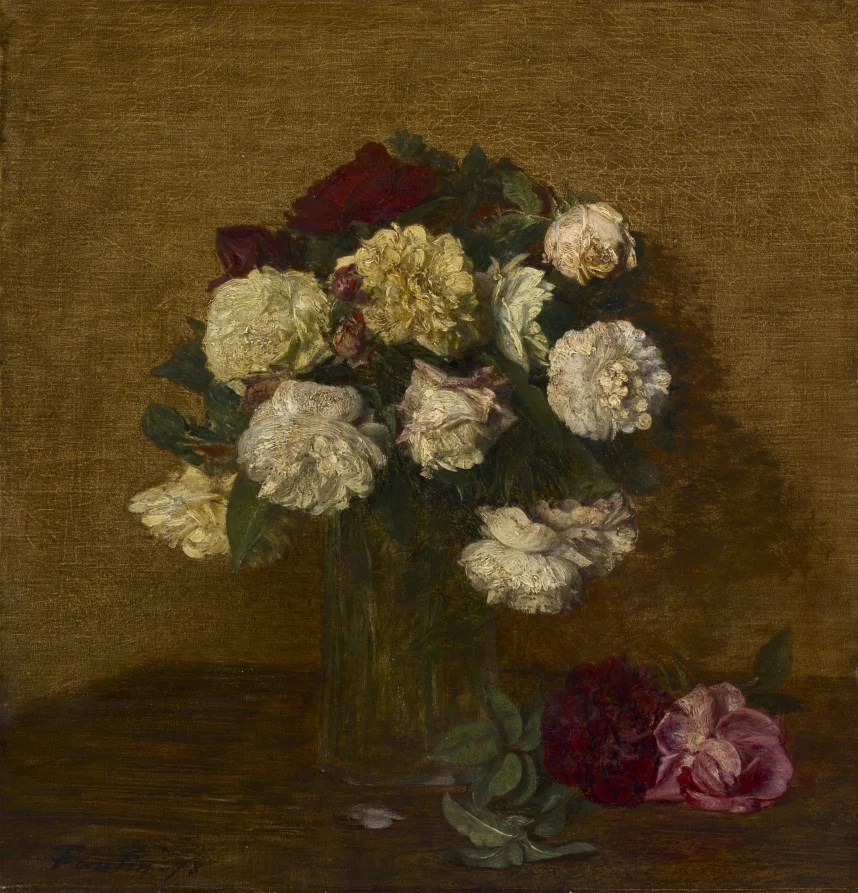 Roses in a Vase — Henri Fantin-Latour (French, 1836–1904)