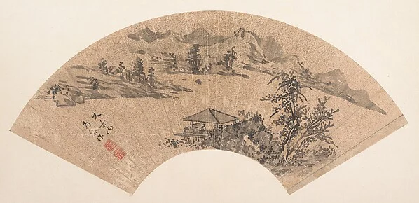 Pavilion by Lake Shore — Unidentified artist