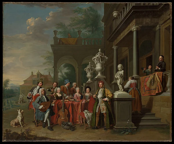A Musical Gathering at the Court of the Elector Karl Albrecht of Bavaria — Peter Jacob Horemans