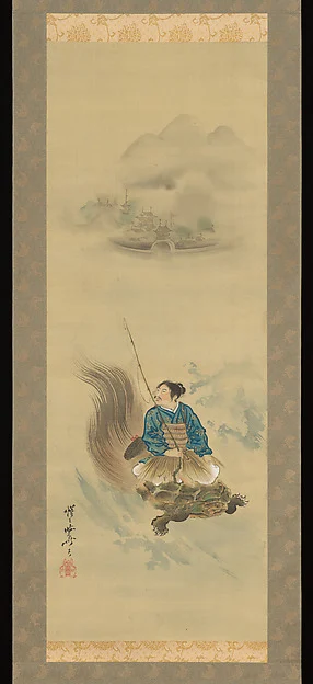 Urashima Tarō Riding on a Tortoise