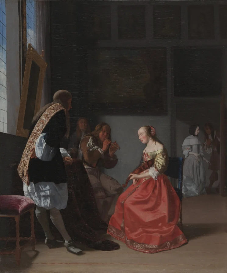 A Musical Company — Jacob Ochtervelt (Dutch, 1634–1682)