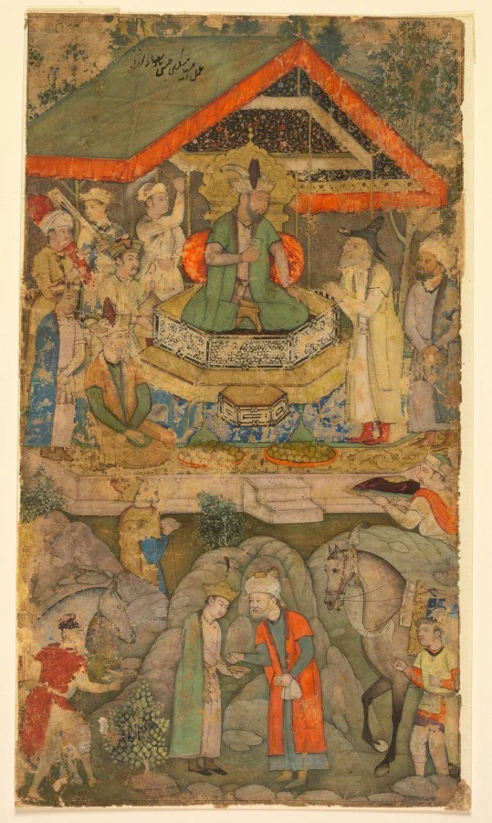 An Ambassador before Humayun — Miskin (Indian, active 1570s–c. 1604)