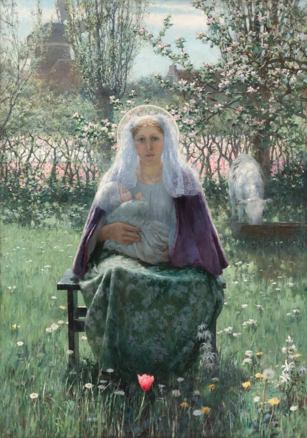 The Blessed Mother — George Hitchcock (American, 1850–1913)