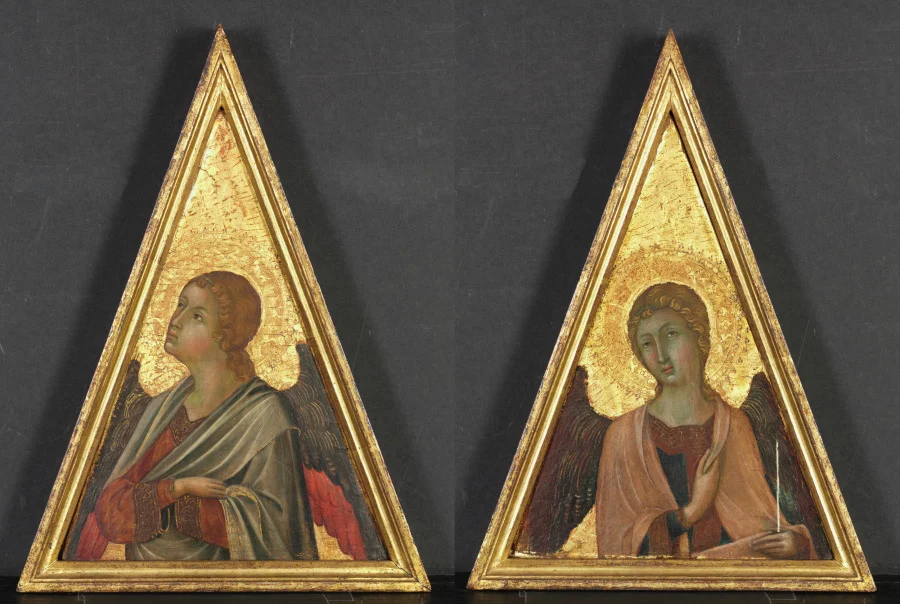 Pinnacle with Angel (pair) — Niccolò di Segna (Italian)