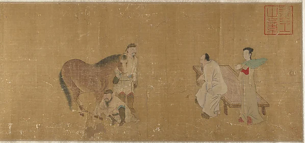 Judging a Horse — Unidentified artist