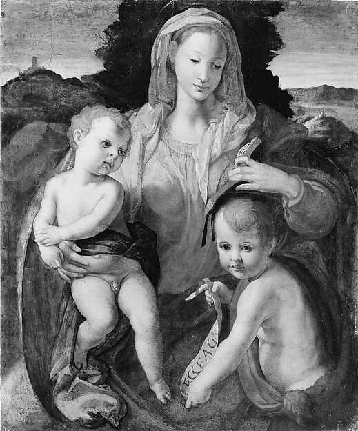 Madonna and Child with the Young Saint John the Baptist — Italian (Florentine) Painter