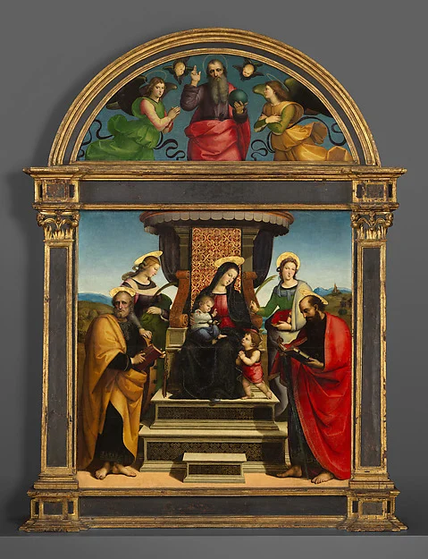 Madonna and Child Enthroned with Saints