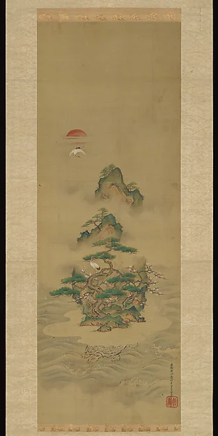 Mount Penglai with Eight Views of Xiao and Xiang — Kano Tansui Moritsune