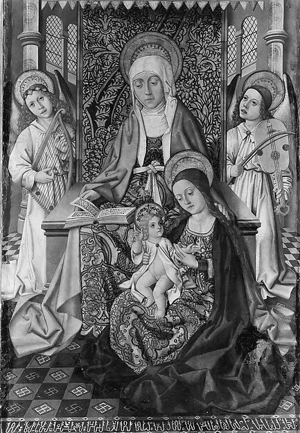 Saint Anne Enthroned with the Virgin and Child — Osma Master