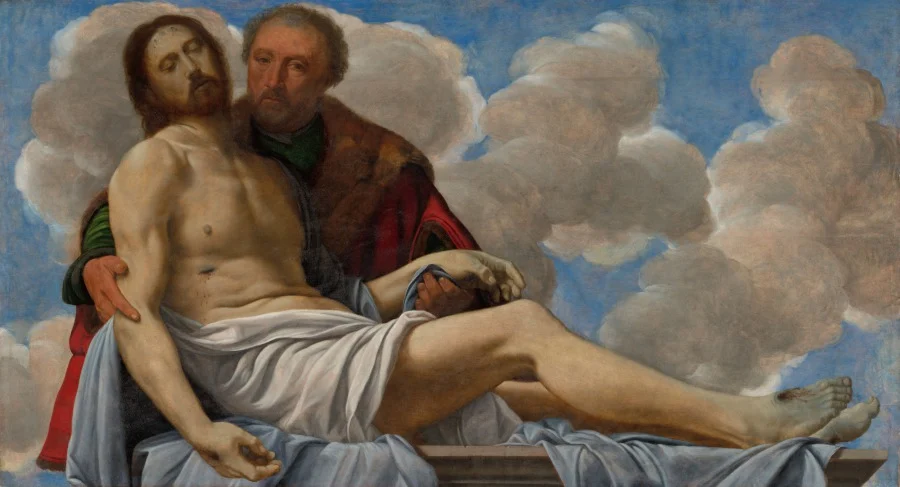Christ with Joseph of Arimathea — Giovanni Girolamo Savoldo (Italian, c. 1480–after 1548)