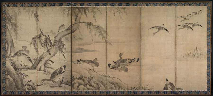 Wild Geese — Kano Sanraku (Japanese, 1559–1635)