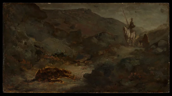 Don Quixote and the Dead Mule — Honoré Daumier
