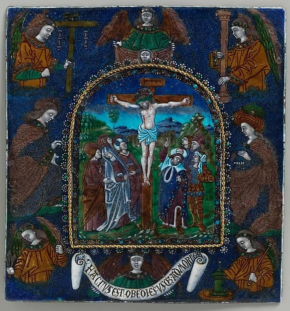 Plaque with the Crucifixion — Master of the Orléans Triptych