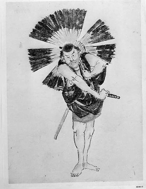 Man with Broken Umbrella