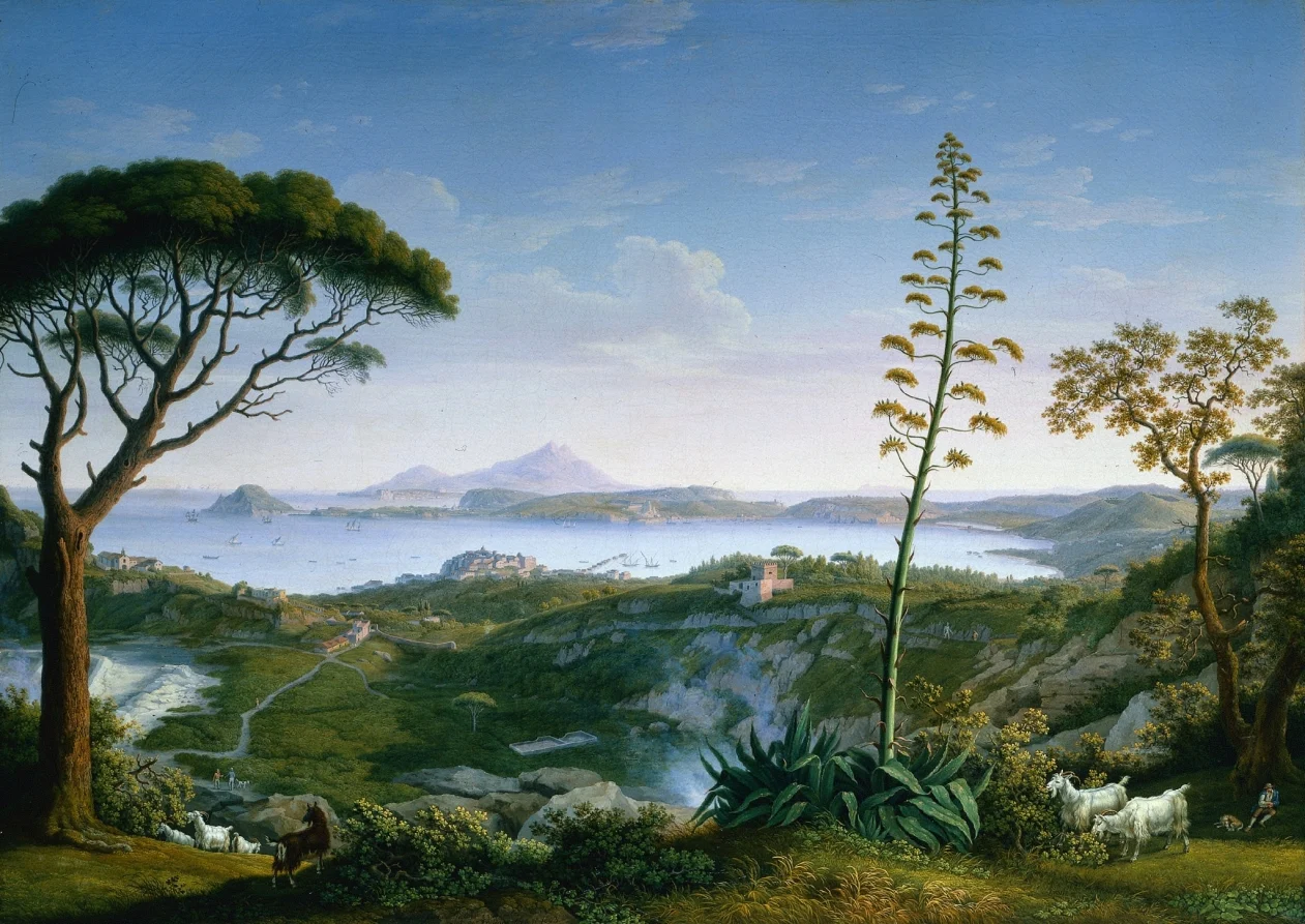 View of the Gulf of Pozzuoli from Solfatara — Philipp Hackert (German, 1737–1807)