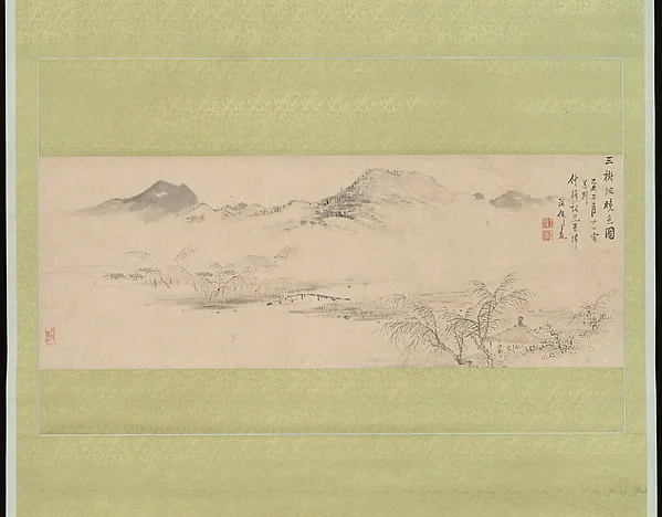 View of the Kamo River from Sanbogi at Dawn — Oda Kaisen