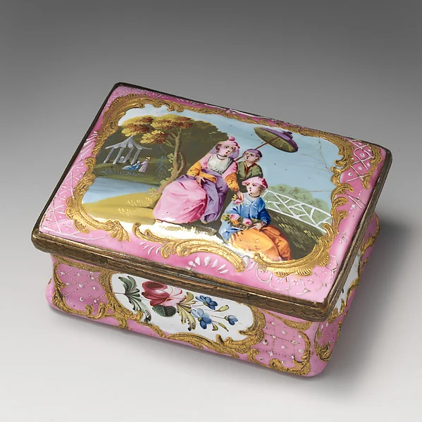 Snuffbox with chinoiserie scene — Jacques Gabriel Huquier