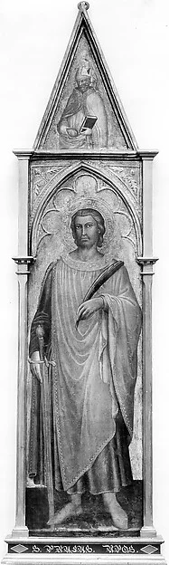 Saint Julian the Hospitaler (with Saint Nicholas of Bari) — Martino di Bartolommeo di Biagio