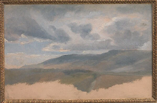 Landscape Study with Clouds — Emile Loubon