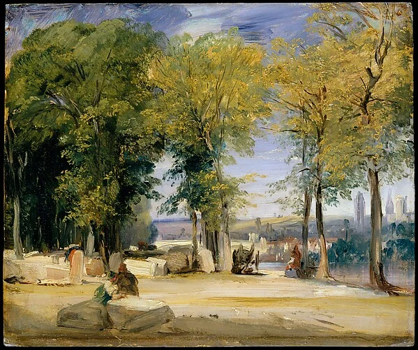 View near Rouen — Richard Parkes Bonington