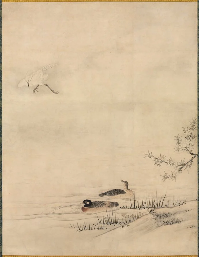 Flowers and Birds in a Spring Landscape — Kano Motonobu (Japanese, c. 1476–1559)