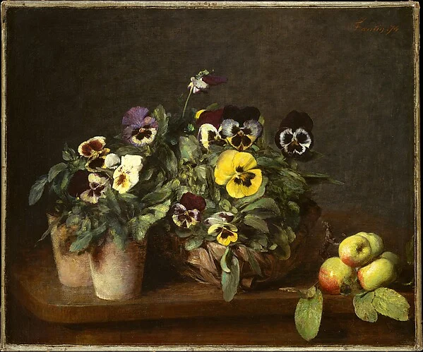 Still Life with Pansies