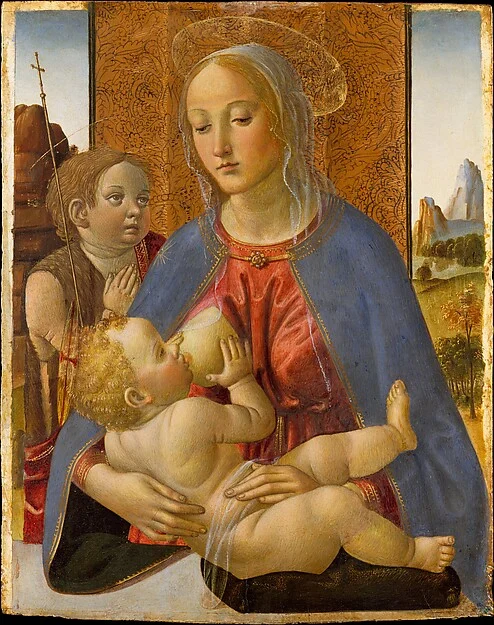 Madonna and Child with the Young Saint John the Baptist — Cosimo Rosselli