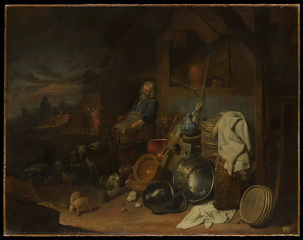 The Yard of the Inn at Emmaus