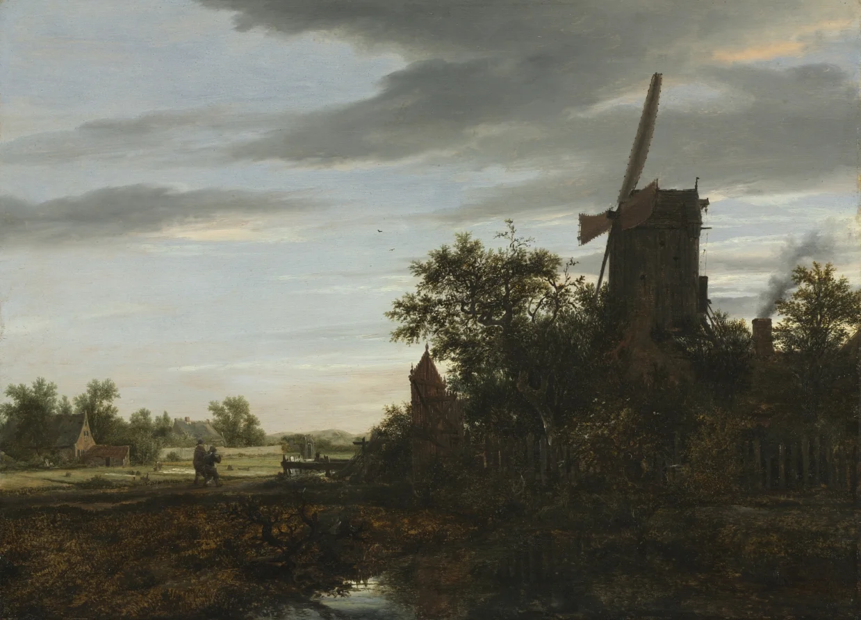 Landscape with a Windmill — Jacob van Ruisdael (Dutch, 1628/29–1682)