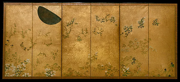 Moon and Autumn Grasses