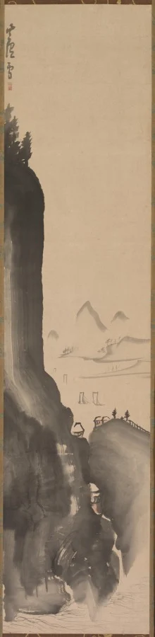 Mountains and Distant Boats — Nagasawa Rosetsu (Japanese, 1754–1799)