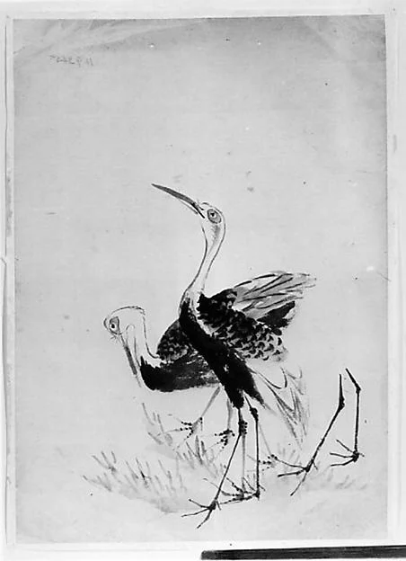 Two Cranes — Hokusai School