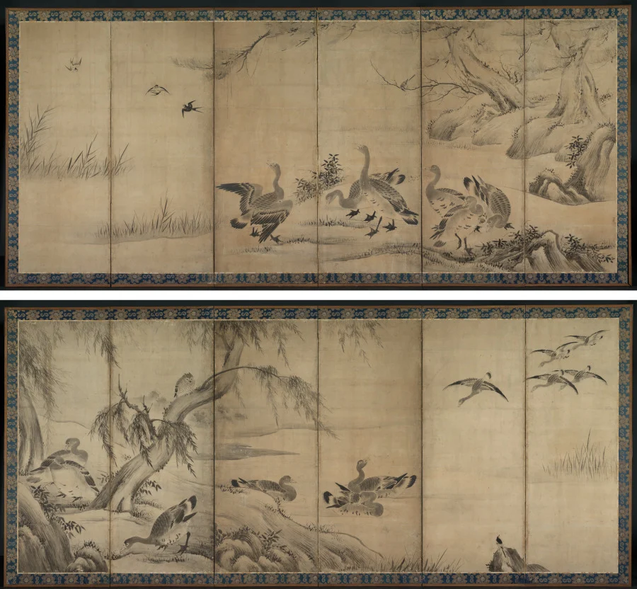 Wild Geese — Kano Sanraku (Japanese, 1559–1635)