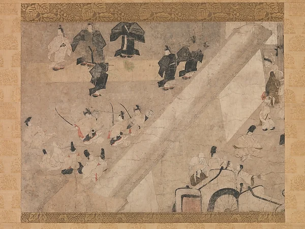 "Imperial Visit to the Great Horse Race at the Kaya-no-in Mansion" from the Tale of Flowering Fortunes