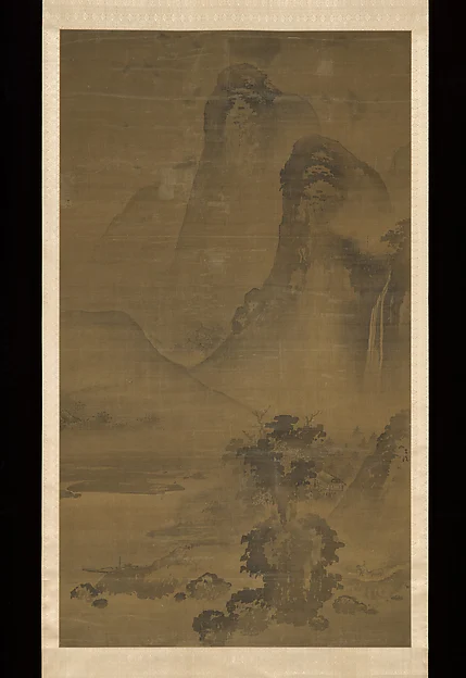 River Valley in Mist in the Zen Manner