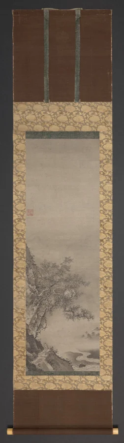 Landscapes with Figures (one of a pair) — Shūgetsu Tōkan (Japanese, 1440?–1529)