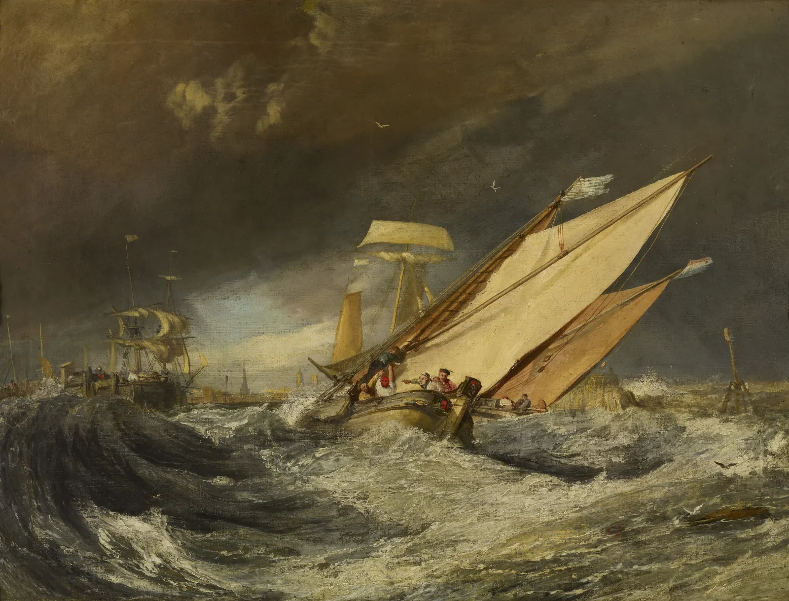 Fishing Boats Entering Calais Harbor — Joseph Mallord William Turner