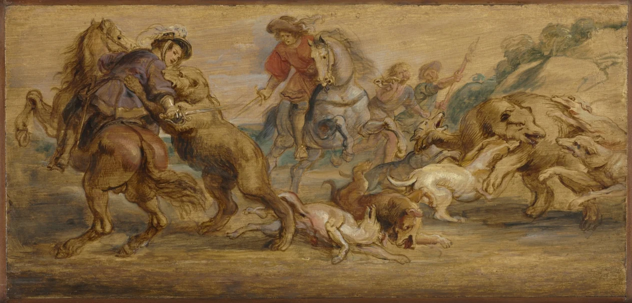 Study for "The Bear Hunt" (for the Alcázar, Madrid) — Peter Paul Rubens (Flemish, 1577–1640)