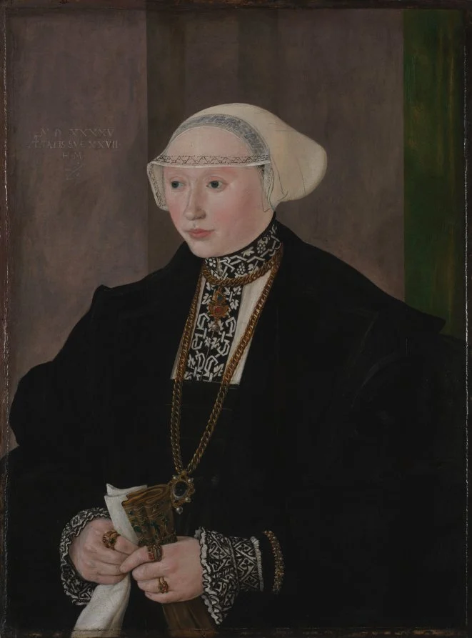 Portrait of Maria Kitscher, Frau von Freyberg — Hans Mielich (German, 1516–1573)
