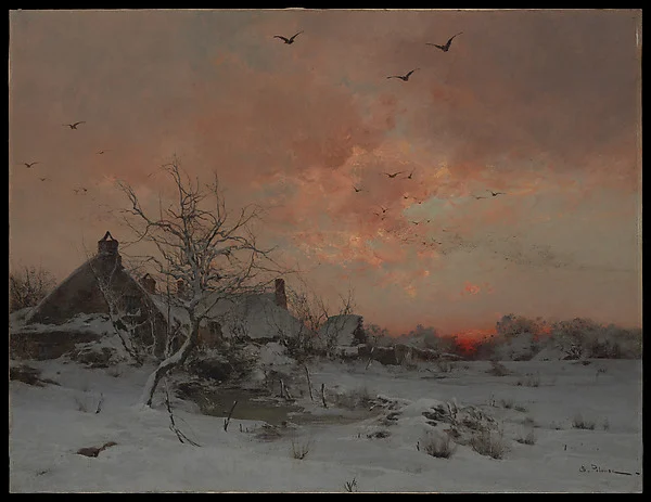 January: Cernay, near Rambouillet — Léon-Germain Pelouse
