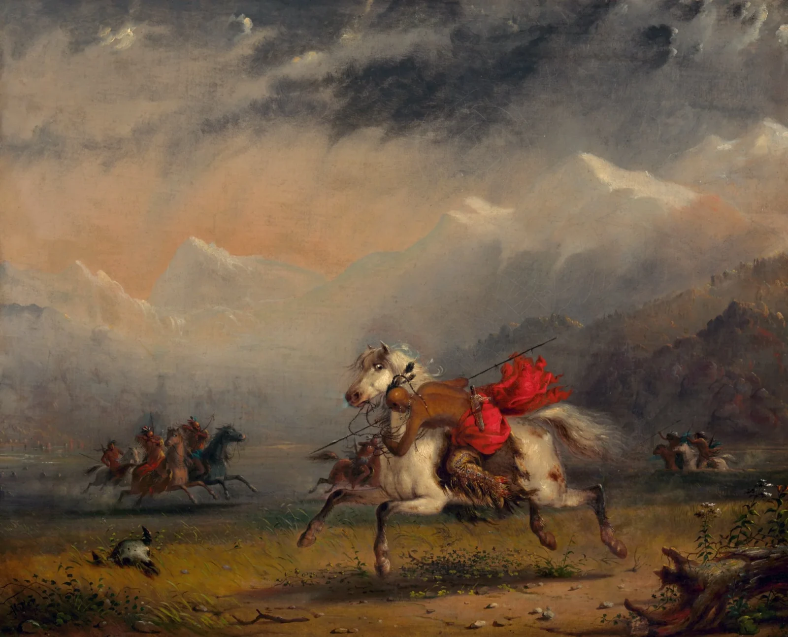 Snake and Sioux Indians on Warpath