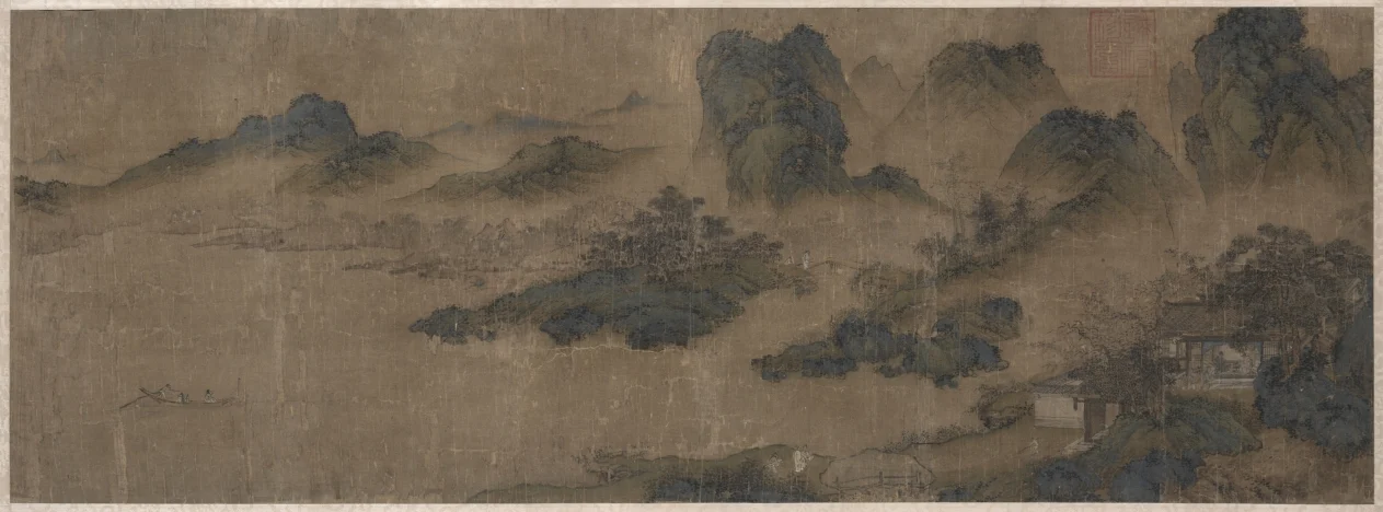 Visiting an Old Friend in the Spring Mountains — Sheng Mou (Tzu-chao) (Chinese, active c. 1330–1369)