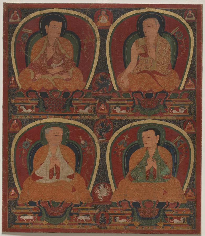 Four seated Masters