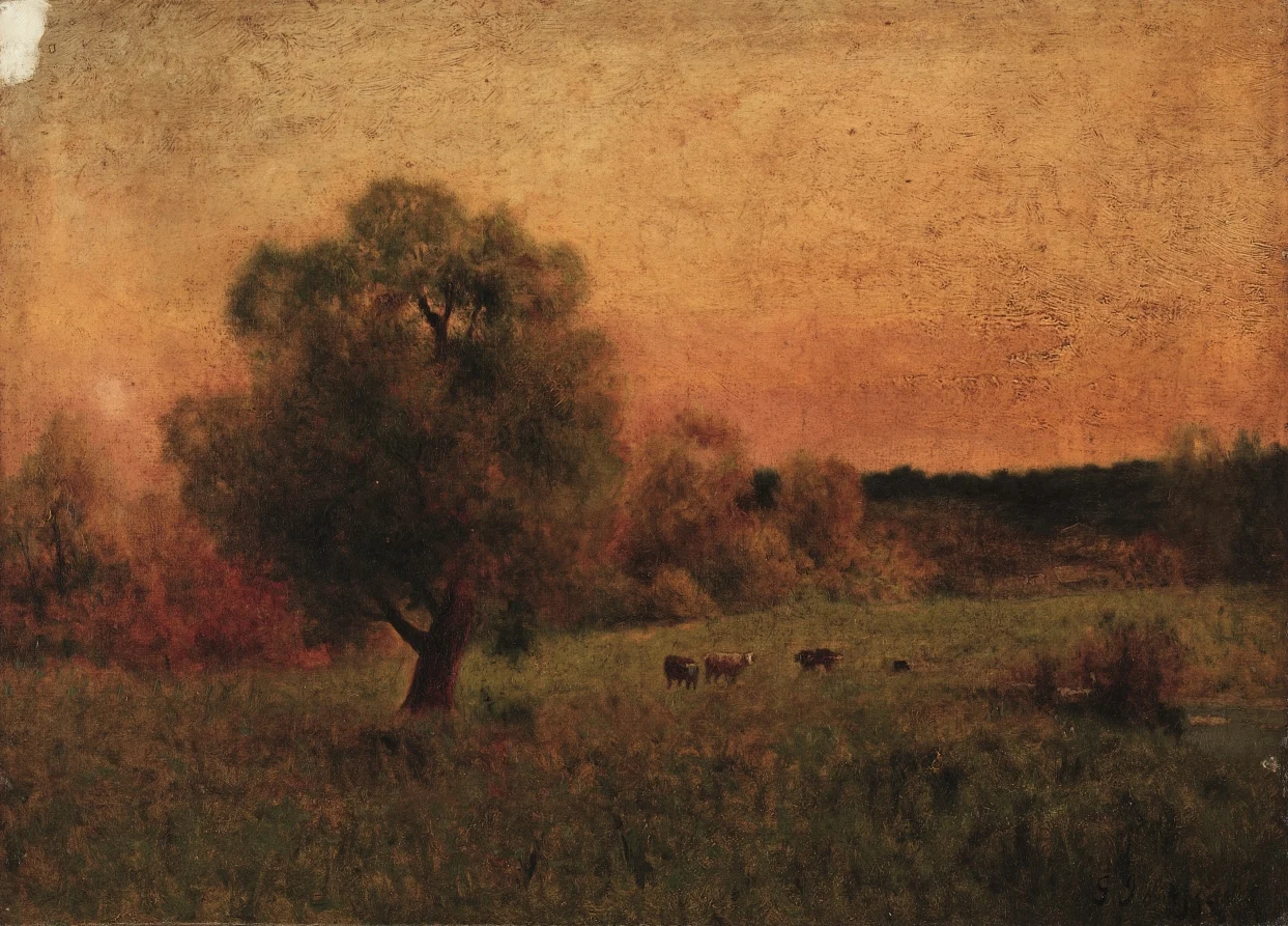 Cows in a Field — George Inness (American, 1825–1894)