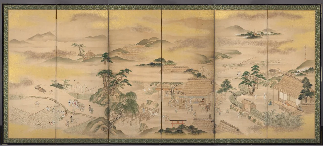 Spring and Autumn Farming (Spring) — Kō Sūkoku (Japanese, 1730–1804)